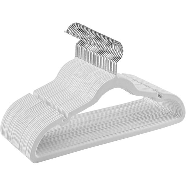Velvet Hangers Clothes Hangers with Shoulder Notches Pants Bar Ink UCRFB