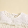 thumbnail image 6 of MEZZALL Toddler Girls Short Sleeve Lace Tulle Dress Dance Party Dresses Sundress Classic Sundress, White, 2-3 Years, 6 of 7