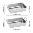 thumbnail image 5 of 304 Stainless Steel Square Plate for Snack Barbecue Dessert Tray Home Kitchen Dining Table Plates Nut Cake Fruit Plate Multifunctional Storage Plates, 5 of 13