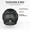 thumbnail image 4 of AHR RUN-M3 Modular Flip Up Helmet Full Face Dual Visor DOT Motorcycle Bike XL, 4 of 9