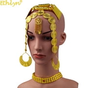 Ethlyn Gold Plated Eritrean African Traditional Wedding Jewelry Sets for Women Bride S112