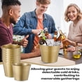 thumbnail image 4 of 24 Pcs Metal Wine Bucket Bulk Beer Bucket Ice Pails with Handle Champagne Soda Ice Bucket Party Beverage Chiller for Summer Picnic Buffet BBQ Home Bar Club(Gold,7.1 x 6.5 x 5.1"), 4 of 6
