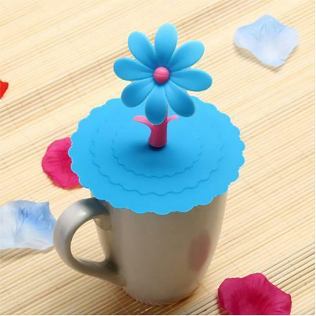 6 Couvercles En Silicone Anti-Poussière Pour Tasses à Café Et Thé - Étanches Et Réutilisables (10cm)