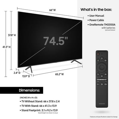 Buy Samsung 75 Class 4k Ultra Hd 2160p Hdr Smart Qled Tv Qn75q60t 2020 Online In Indonesia 598543572