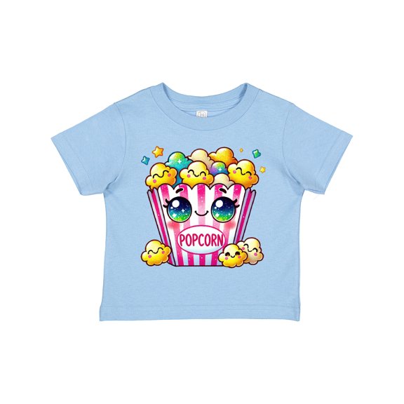 Inktastic Kawaii Buttered Popcorn Girls Toddler T-Shirt