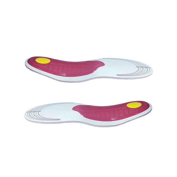 Minnieouse Plantilla de 2X, almohadilla para zapatos, Corrector de postura, nailon transpirable ajustable, accesorios prácticos para caminar Accesorios de calzado Rojo S
