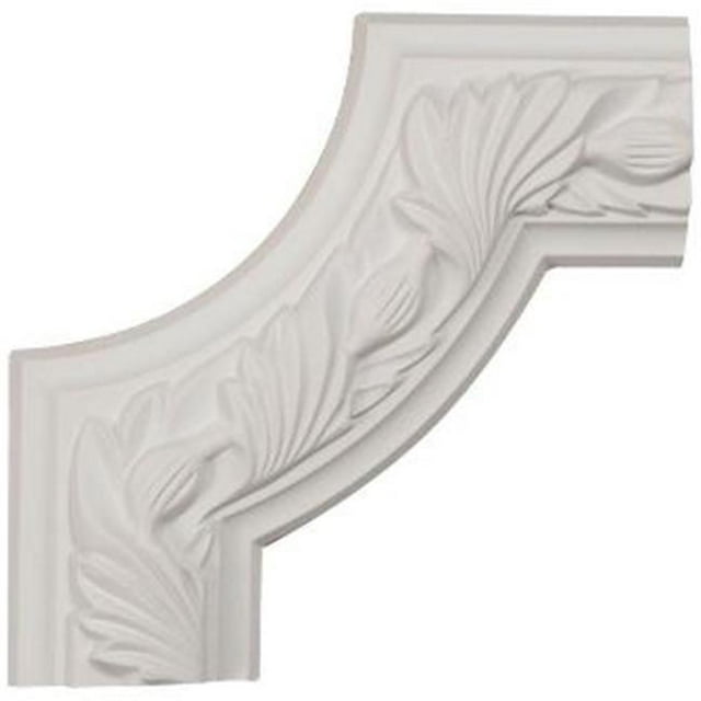 6 In. W X 6 In. H X .75 In. P Architectural Milton Running Leaf Panel Moulding Corner