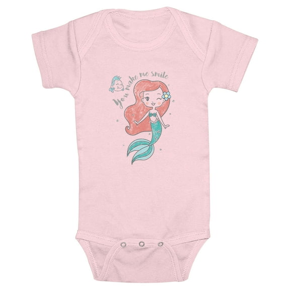 Infant's Disney Princess Ariel and Flounder Bodysuit