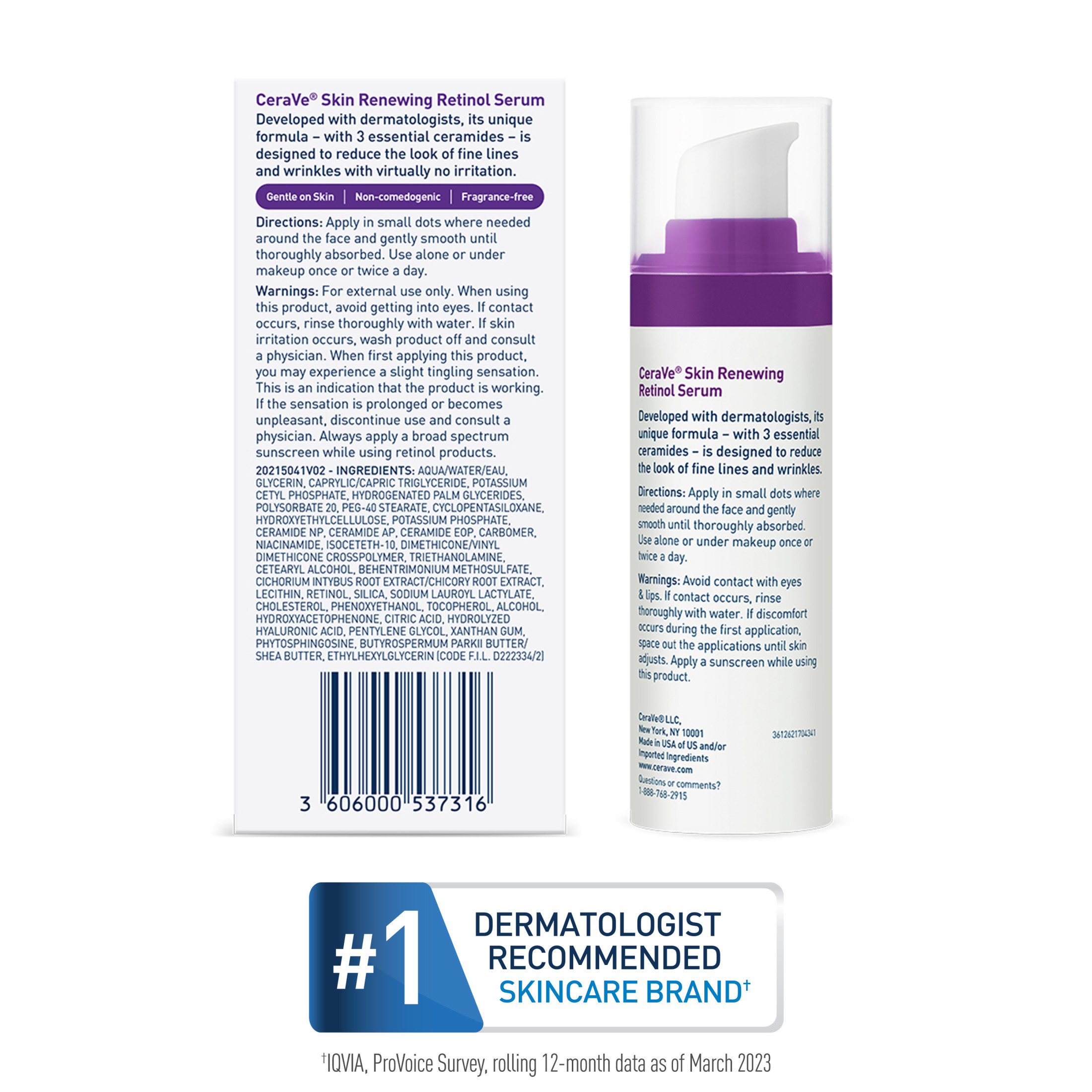 CeraVe Skin Renewing Retinol Serum, 1 fl oz photo 7
