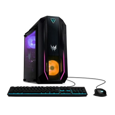 Acer Predator Orion 3000 Gaming Desktop, 10th Gen Intel Core i7-10700 8-Core CPU, GeForce RTX 2060 SUPER, 16GB DDR4, 512GB NVMe M.2 SSD, 1TB HDD, Intel WiFi 6, RGB Keyboard and Mouse, PO3-620-UR14