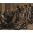 thumbnail image 2 of Pierre-Paul Prud'hon 14x12 Gold Ornate Wood Frame and Double Matted Museum Art Print Titled - Themis and Nemesis (1805), 2 of 4