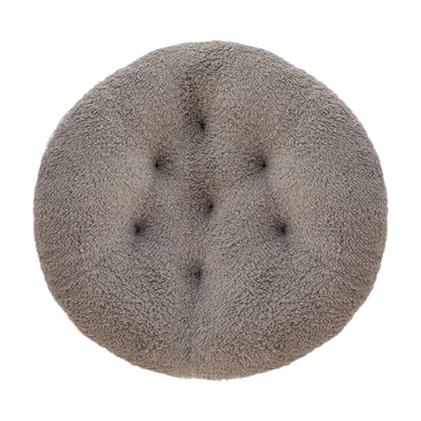 Billuyoard Cojín de asiento suave y cómodo de felpa para comedor, oficina, sillas de jardín, cojines de asiento al aire libre Conjuntos de muebles de sala de estar D 40*40cm