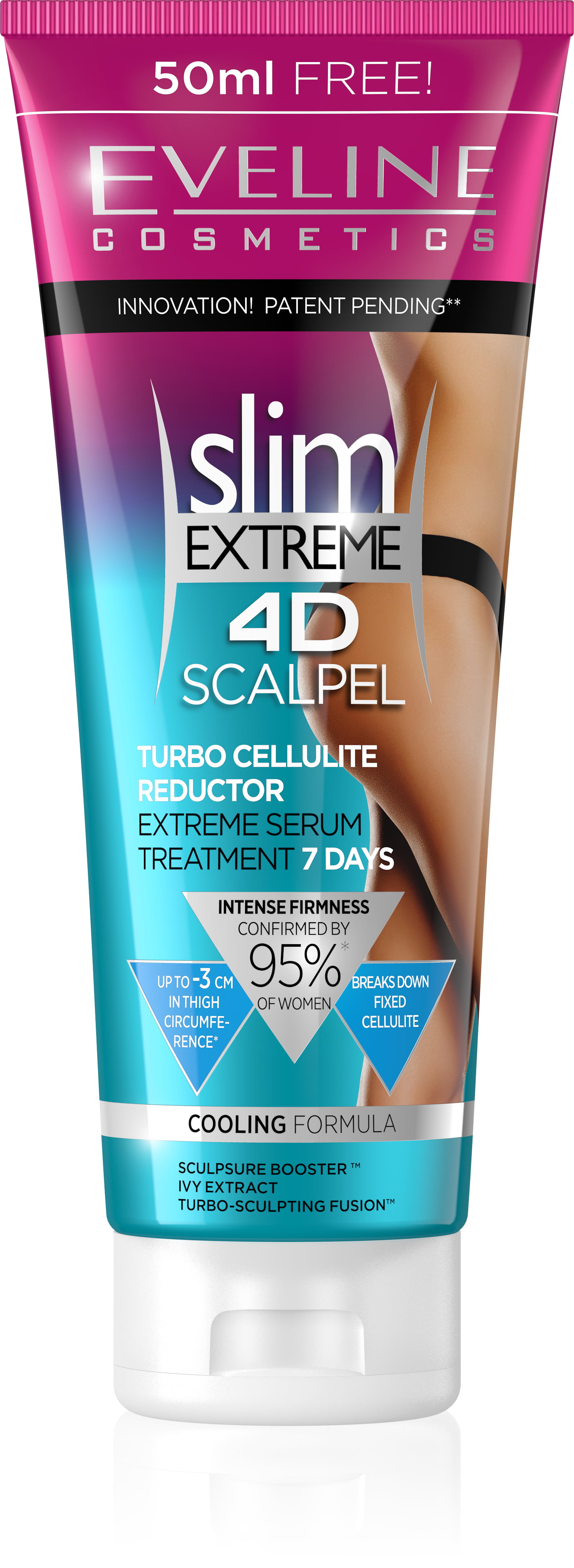 Eveline Cosmetics Slim Extreme 4d Scalpel Turbo Cellulite Reductor Cream With Cooling Formula