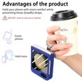 thumbnail image 4 of TECH CIRCLE Case for Samsung Galaxy Z Flip5 (2023) - Hard Plastic Shockproof Rugged Phone Case Slim Fit Lightweight Cover with Phone Ring Stand Holder, Blue, 4 of 8