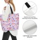 thumbnail image 3 of Balery Fashionable Cats Bolsa Tote Estilo Estético con Cremalleras, Bolsa de Hombro, Bolsa de Compras Grande y Plegable, 3 of 8