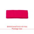 thumbnail image 3 of Bandas para el cabello Qarigey Diadema de algodón Fucsia AP008637-16, 3 of 6