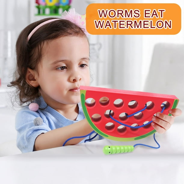 Toy Clearance! 2022 JERDAR Wooden Insect Eating Fruit Toys Baby