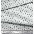 thumbnail image 3 of Soimoi White Cotton Duck Fabric Christmas Tree Printed Fabric 1 Yard 56 Inch Wide, 3 of 3