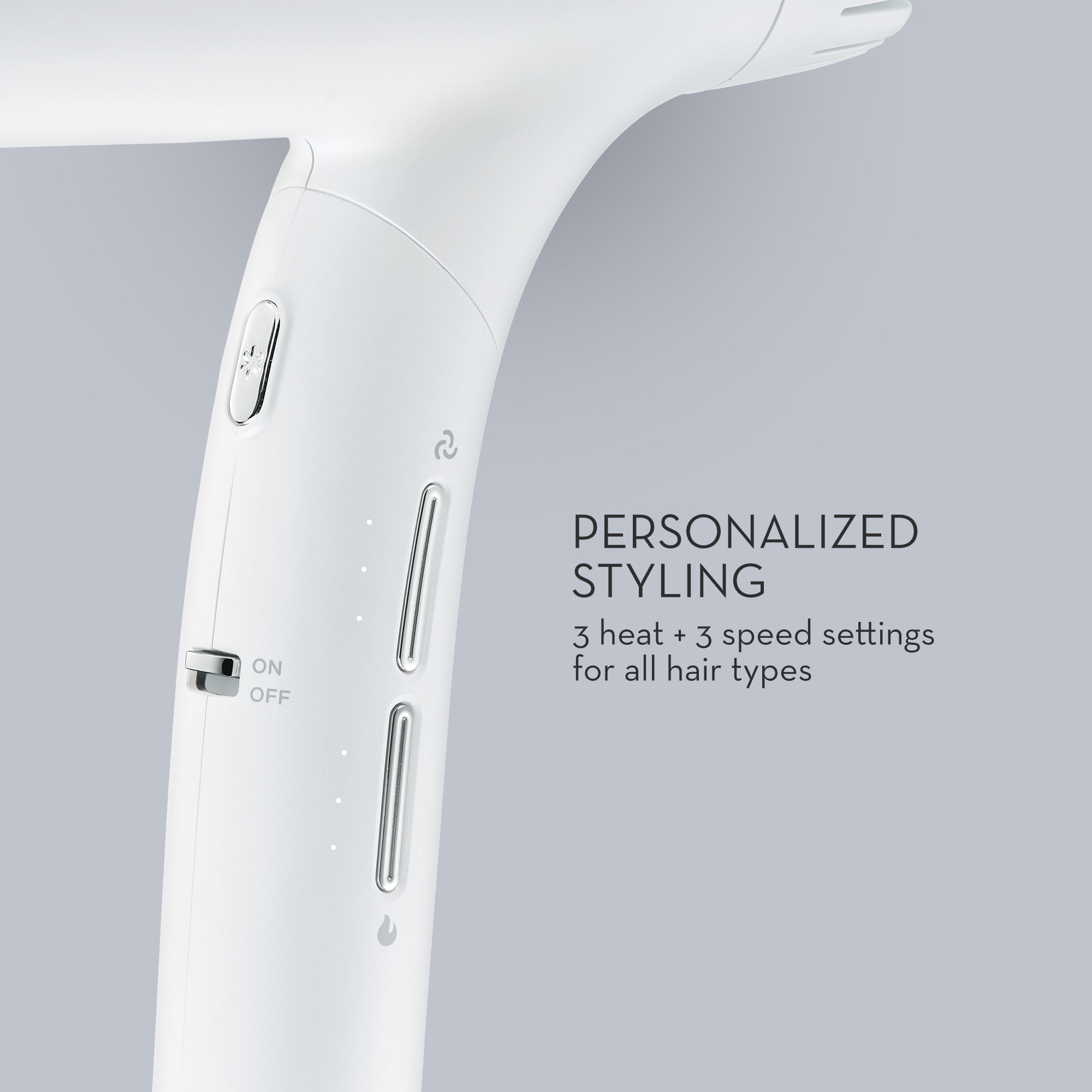 Neuro by Paul Mitchell Dry+ Global Edition Auto Dual Voltage Hair Dryer with Storage Bag For Worldwide Travel, Pearlescent White