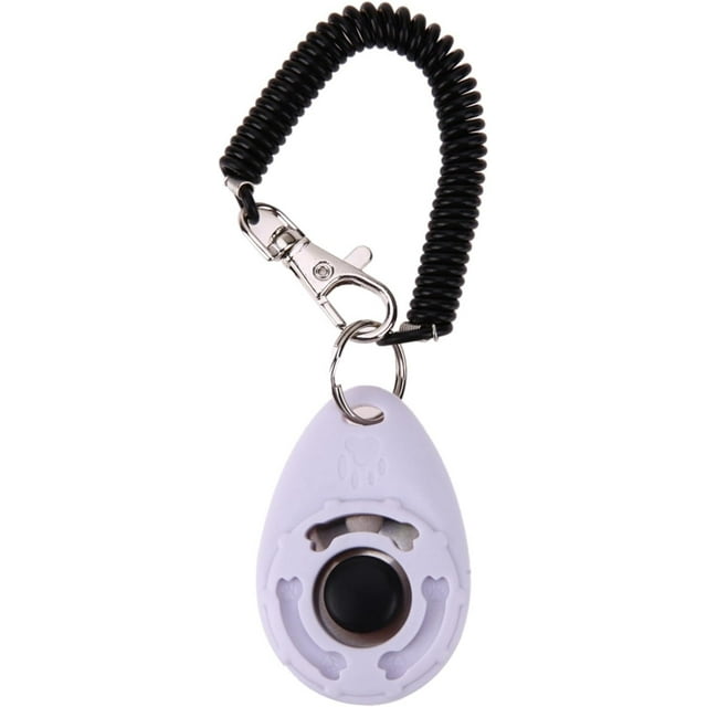 Yazoeia Clicker Easy to Use with Button Durable Dog Training Accessories White CJC912-140846
