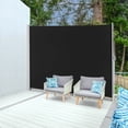 thumbnail image 1 of 119x71 Po Auvent Latéral Rétractable Extérieur Écran de Confidentialité Pliant Séparateur Jardin, 1 of 11