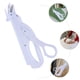 thumbnail image 3 of Tijeras eléctricas para coser tela, cuero, multiusos, cortador inalámbrico de mano, tijeras de sastre con cubierta protectora, sin batería (blanco), 3 of 6