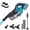 Makita Battery Compatible, variant on Cordless Handheld Vacuum Cleaner Compatible with DeWalt 20V Battery, 16000Pa Strong Suction, 2 HEPA Filters & 4 Nozzles, Lightweight Portable Vacuum for Car, Home, Garage – Tool Only