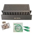 thumbnail image 1 of Neat Patch 2U Cable Management Kit - 5 Packs w/ 240 CAT6 Patch Cables (2FT Green), 1 of 3