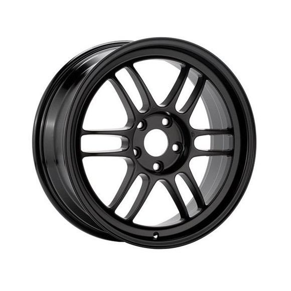 17 x 8 & 5x100 Bolt Pattern 45 mm Offset 73 mm Bore RPF1 Matte Black Wheel for 2002-2010 WRX & 04 STI