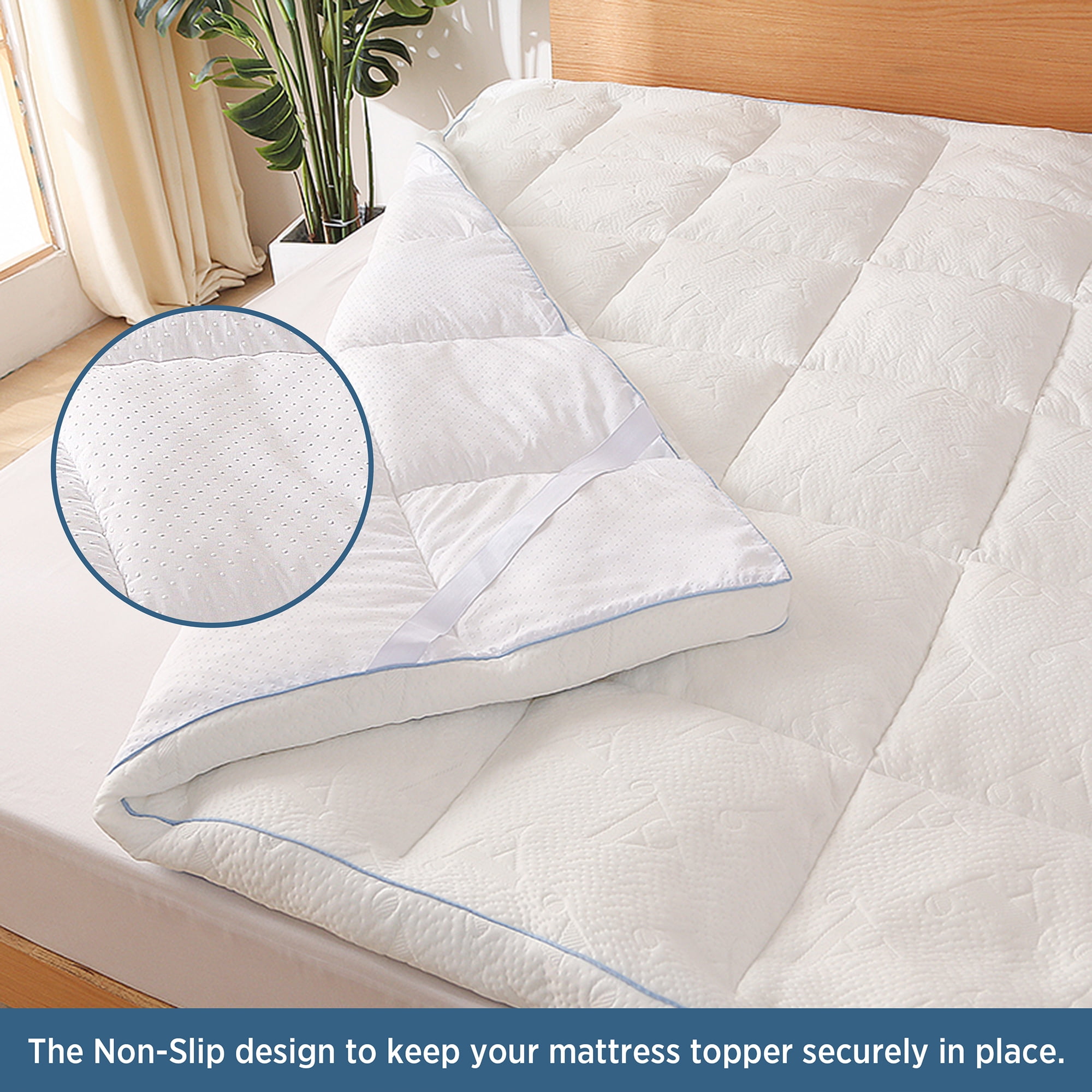 AW Ultimate Support Mattress Topper, Cal King 72 in x 84 in