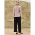 thumbnail image 5 of DARING DIVA Women's Double Breasted Blazer Business Suit Jacket M Pink, 5 of 6