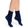 thumbnail image 7 of COUVER Women’s Fuzzy Fleece Cabin Slipper Socks, Navy, Size 5–9, 3 Pairs, 7 of 7