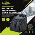 thumbnail image 2 of Sportube Wanderer Boot Bag, 50L Ski & Snowboard Gear Backpack, Graphite Topo, 2 of 10