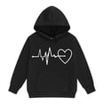 thumbnail image 4 of Mercatoo Girls Oversized Heart Hoodies Fall Winter Trendy Pullover Hoodie Pocket Personalized Graphic 𝐇ooded Sweatshirts, 4 of 5