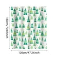 thumbnail image 2 of ¡Descuentos Especiales!, Cortina de ducha de poliéster con estampado navideño de copos de nieve de invierno y Navidad para baño Akmoler, 2 of 9