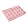 thumbnail image 4 of Almacenamiento organizador de joyas Yinane exhibición inserción de cajón de joyería terciopelo Bandeja Collar rosa, 4 of 8