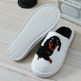 thumbnail image 6 of LIJCC Womens Mens Cartoon Dachshund Slippers Cute Dog Cozy Plush Fuzzy Warm Slip-on House Shoes Indoor Outdoor Plush Couple House Shoes Slippers, 6 of 9