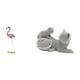 thumbnail image 1 of Estatua de flamenco de resina, figura decorativa de gato con patrón en relieve, adorno de escritorio o estante. Material de resina creativo, ideal par, 1 of 8