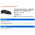 thumbnail image 2 of Oil Pump Chain Tensioner - Compatible with 2010 - 2013 Land Rover LR4 2011 2012, 2 of 2