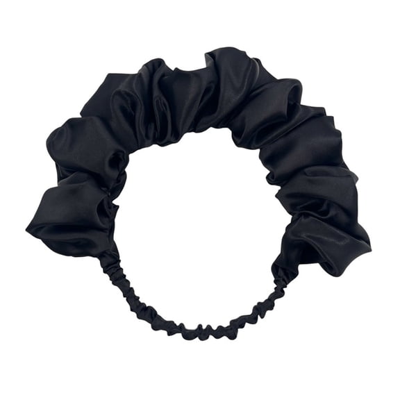 DICEWEN Elastic Sweet Style Pleated Headbands Girl Washing Face Yoga Sports Headwear