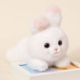 thumbnail image 4 of Soft Plush Rabbit Stuffed Animal, Adorable Bunny Doll for Bedroom Decoration, Fluffy Long Ear Rabbit Plushie, Fuzzy Animal Toy for Holiday Gifting, 11.8in, 4 of 6