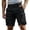 Black, variant on Fgnfyis Cargo Shorts for Men 5 Inch Relaxed Fit Button-Fly Quick Dry Stretch Lightweight Tactical Wear Hiking with Multi Pockets Mens Shorts Dark Gray L