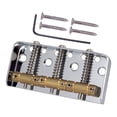 thumbnail image 3 of Runquan Bass Bridge Assembly Tailpiece Fixed Fixed Bridge for Bass Replacement Parts Argent, 3 of 8