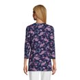 thumbnail image 2 of Lands' End Women's Tall 3/4 Sleeve Supima Cotton Crewneck Tunic, 2 of 3