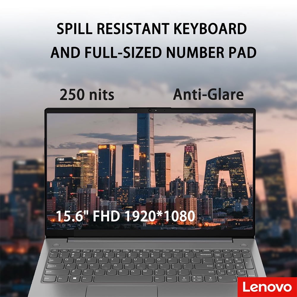 Lenovo V-Series Business Laptop, 15.6" FHD 1920×1080, Intel Core i5-13420H, 40GB RAM, 1TB SSD, Wi-Fi 6, HDMI, USB-C, Windows 11 Home, Grey