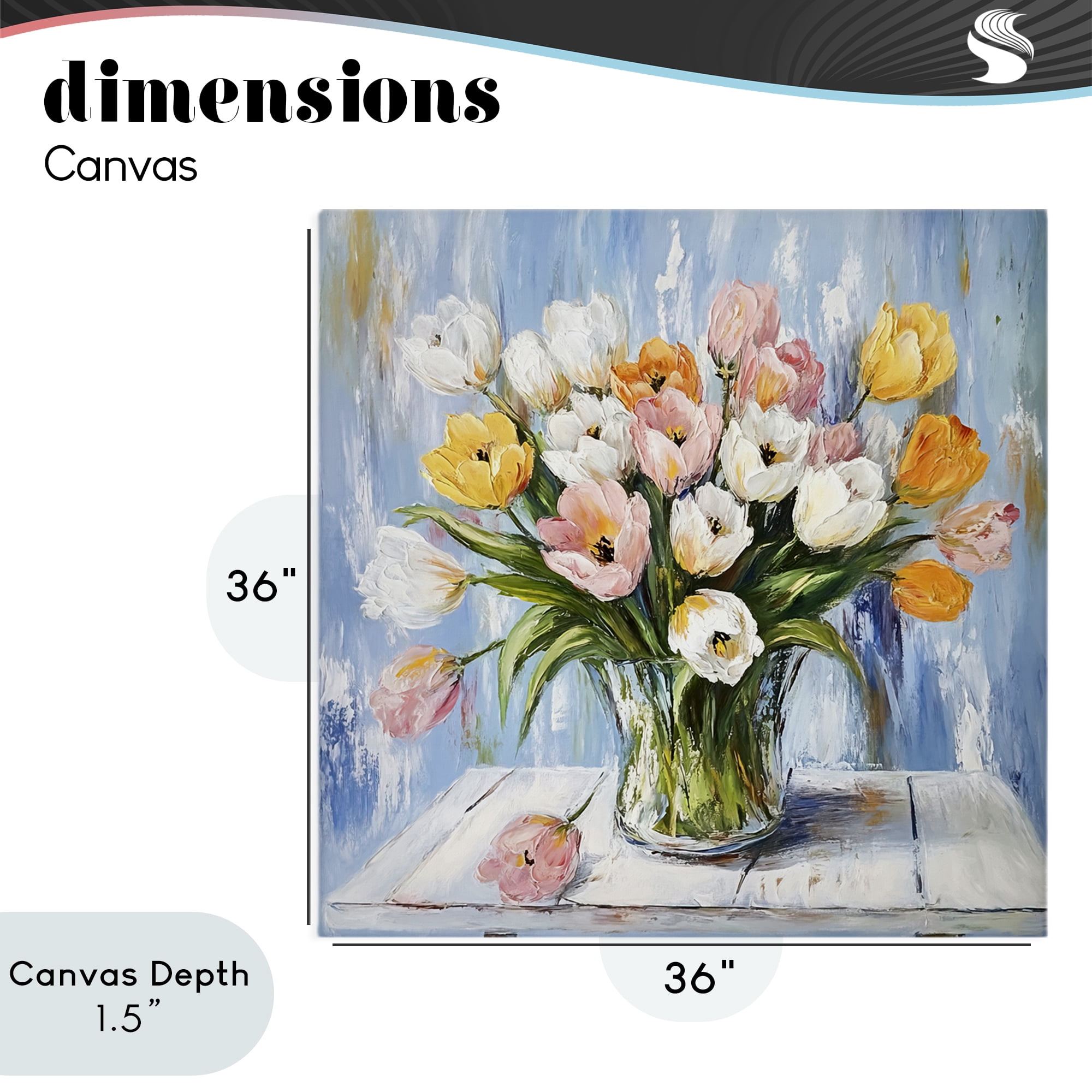 Stupell Industries Her Cottage Garden Tulips Canvas Wall Art, design by Tina LeCour