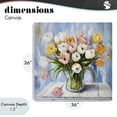 thumbnail image 4 of Stupell Industries Rustic Lodge Her Cottage Garden Tulips Canvas Art, 36 x 36, by Tina LeCour, 4 of 8