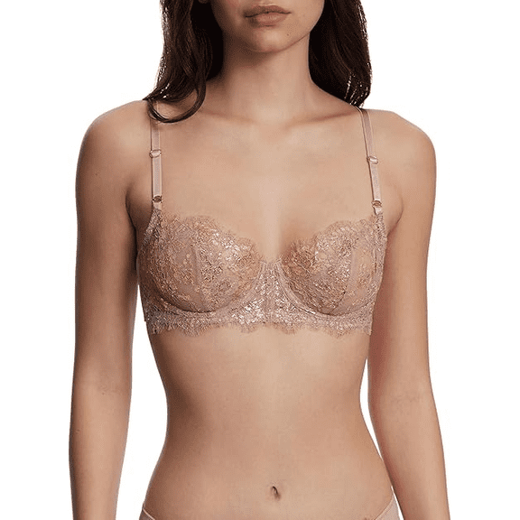 Skarlett Blue ROMANCE/ROSE GOLD Entice Lace Balconette Bra, US 36C, UK 36C