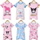 thumbnail image 2 of Camisón Kawaii Sanrios para niños, ropa de dormir de dibujos animados de MyMelody Kuromi Cinnamoroll, Vestido de manga corta de verano, regalo para el hogar, 2 of 4