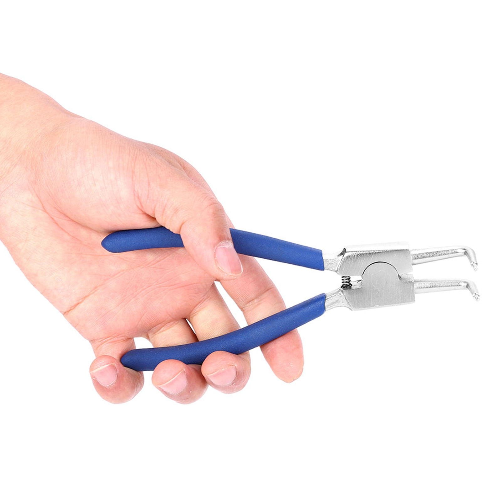 Snap Ring Pliers Set, Safe 4pcs Reset Spring Tool High Strength Curved for Industrial